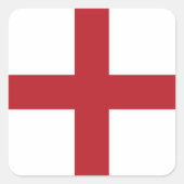 Engelse vlag vierkante sticker (Voorkant)