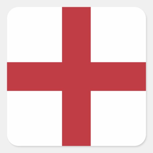 Engelse vlag vierkante sticker (Voorkant)