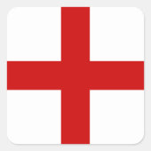 Engelse vlag vierkante sticker (Voorkant)