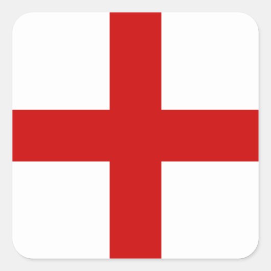 Engelse vlag vierkante sticker (Voorkant)