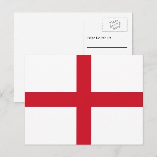 Engelse vlag, vlag van Engeland Briefkaart (Voorkant / Achterkant)
