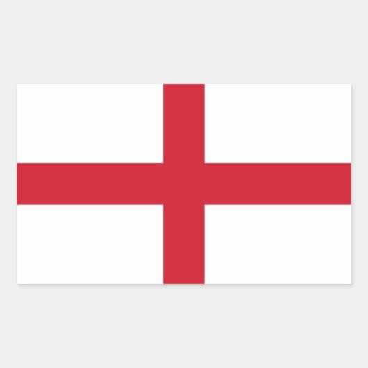 Engelse vlag, vlag van Engeland Rechthoekige Sticker (Voorkant)