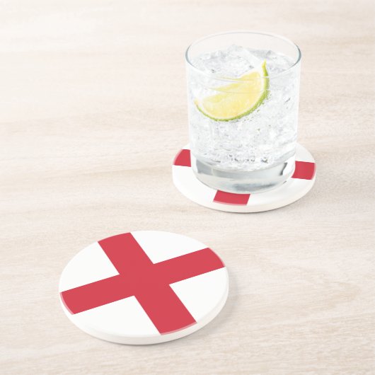 Engelse vlag zandsteen onderzetter (Zijkant)