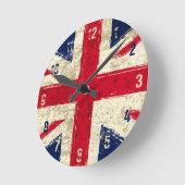 Engelse vlagklok - Kook Art - Wall Clock Ronde Klok (Hoek)
