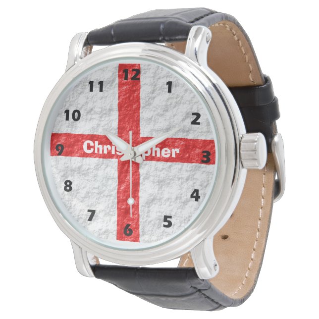 Engelse vlagontwerp horloge (Gekanteld)