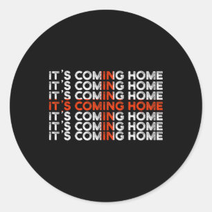 Engelse Voetbal Het Komt Thuis Engeland Vlag Ronde Sticker