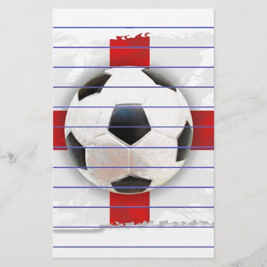 Engelse voetbalster briefpapier (Voorkant)