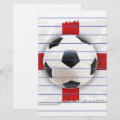 Engelse voetbalster briefpapier (Voorkant / Achterkant)