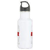 Engelse voetbalster waterfles (Achterkant)