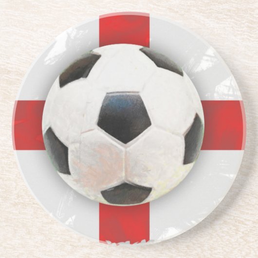 Engelse voetbalster zandsteen onderzetter (Voorkant)