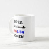 Engelse vrouwen koffiemok (Voorkant links)