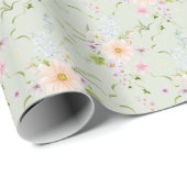 Engelse weide bloemen cadeaupapier (Rol Hoek)