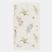 Engelse Weide Botanische Bruiloft Servet (Voorkant)