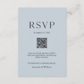 Engelse Weide Botanische Trouw RSVP Kaart met QR (Voorkant)