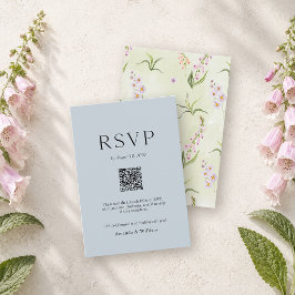 Engelse Weide Botanische Trouw RSVP Kaart met QR
