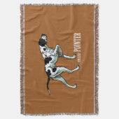 Engelse wijzerhond deken (Voorkant Verticaal)