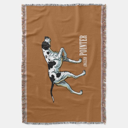 Engelse wijzerhond deken (Voorkant Verticaal)