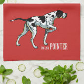 Engelse wijzerhond theedoek (Gevouwen)