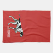 Engelse wijzerhond theedoek (Horizontaal)