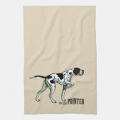 Engelse wijzerhond theedoek (Verticaal)