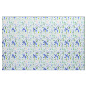 Engelse Wilde Bloemen Bijen Blauw Stof (Yard (91,4 cm))