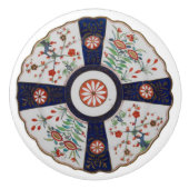 Engelse wilde bloemen bloempatroon keramische knop (Voorkant)