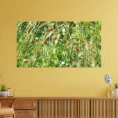 engelse wilde bloemweide canvas afdruk (Insitu (Woonkamer))