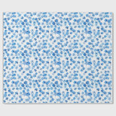 Engelse Wildflower Vergeet-Me-Nots Cadeaupapier (Vlak)