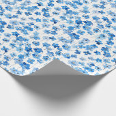 Engelse Wildflower Vergeet-Me-Nots Cadeaupapier (Hoek)