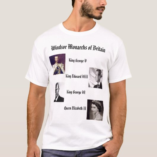 Engelse windmolenmonarchs  t-shirt (Voorkant)