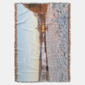 Engelse winterzonsondergang - gepersonaliseerd deken (Voorkant Verticaal)