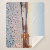 Engelse winterzonsondergang - gepersonaliseerd sherpa deken (Voorkant)