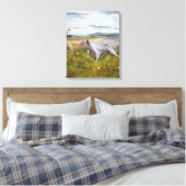 Engelse zetter met fazanten, kunst canvas afdruk (Insitu (Slaapkamer))