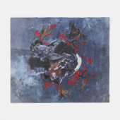 Engelse zetter met fazanten, kunst fleece deken (Voorkant (Horizontaal))