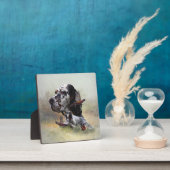 Engelse zetter met fazanten, kunst fotoplaat (Insitu)