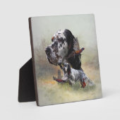 Engelse zetter met fazanten, kunst fotoplaat (Voorkant)