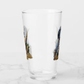 Engelse zetter met fazanten, kunst glas (Links)