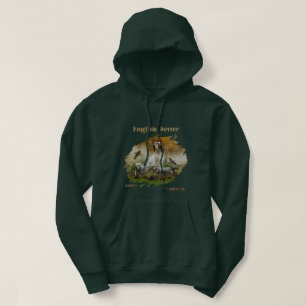 Engelse zetter met fazanten, kunst hoodie