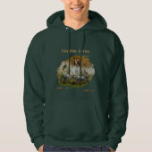 Engelse zetter met fazanten, kunst hoodie (Voorkant)