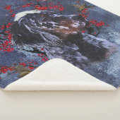 Engelse zetter met fazanten, kunst sherpa deken (3/4)