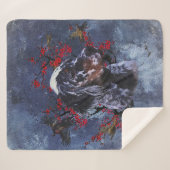 Engelse zetter met fazanten, kunst sherpa deken (Voorkant (horizontaal))