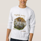 Engelse zetter met fazanten, kunst trui (Voorkant)