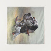 Engelse zetter met fazanten, kunst wandkleed (Voorkant (horizontaal))