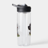 Engelse zetter met fazanten, kunst waterfles (Rechts)