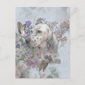 Engelse zetter met fazanten, kunstbriefkaart briefkaart (Voorkant)