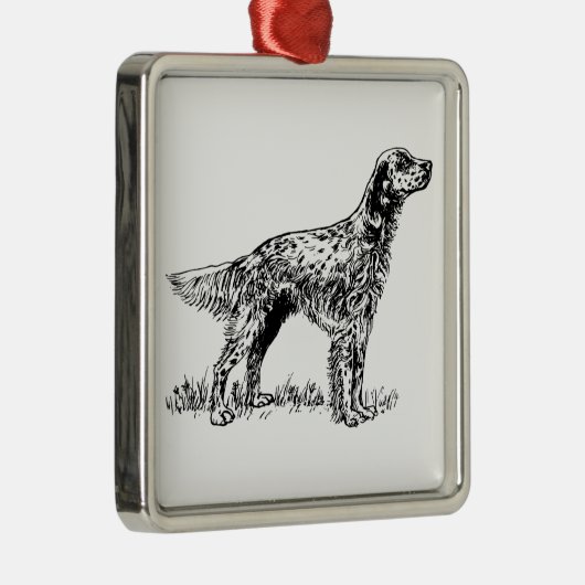 engelse zetter metalen ornament (Rechts)