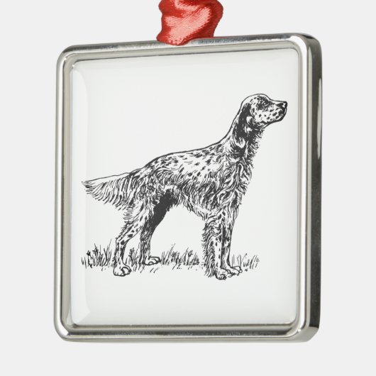 engelse zetter metalen ornament (Links)