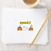 engelseizoen Prettig Halloween Etiket (Insitu)