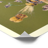  Engelsen met Champagne; een gelukkig nieuwjaar Poster (Hoek)