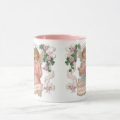 Engelsen met roze rozen God zegene jou Mok (Midden)